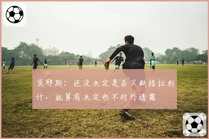 莫耶斯:还没决定是否买断格拉利什,就算有决定也不对外透露